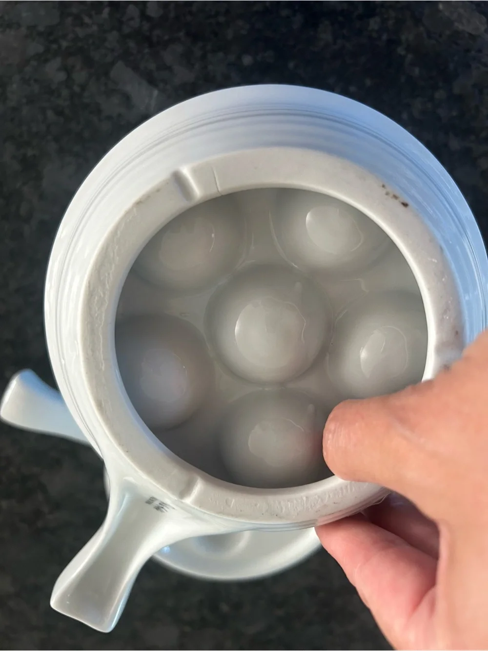White Ceramic Escargot Baking Dishes - Set of 2